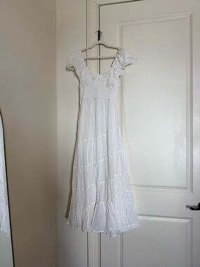 Free People white maxi dress